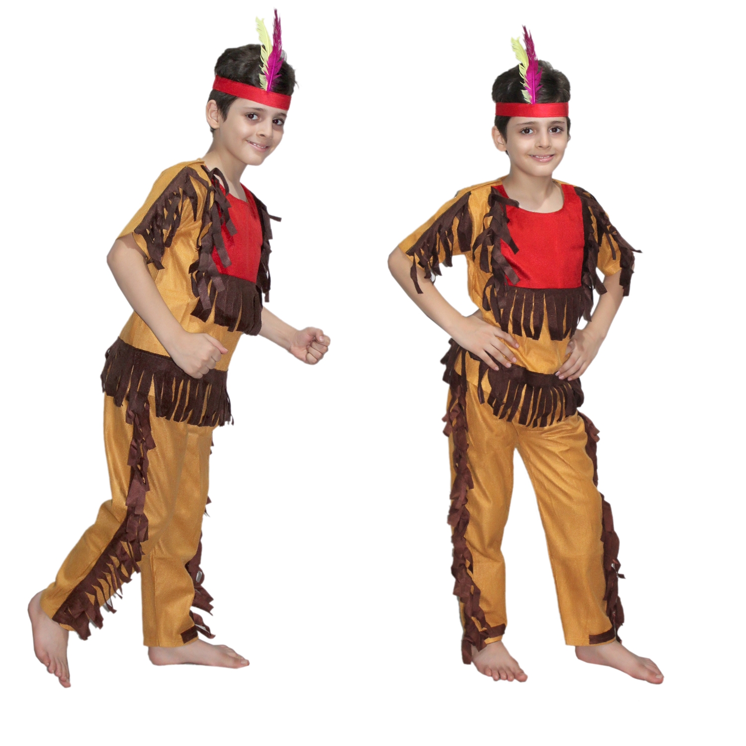 Red Indian Fancy Dress for Kids