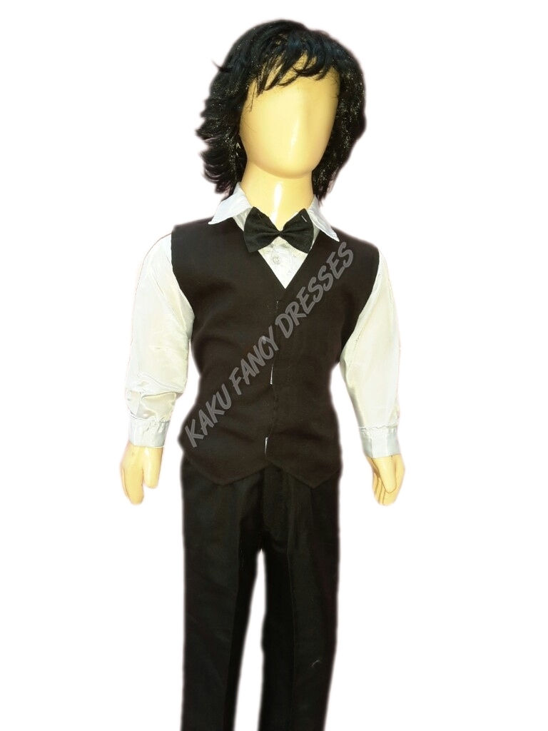 Black Waist Coat Fancy Dress
