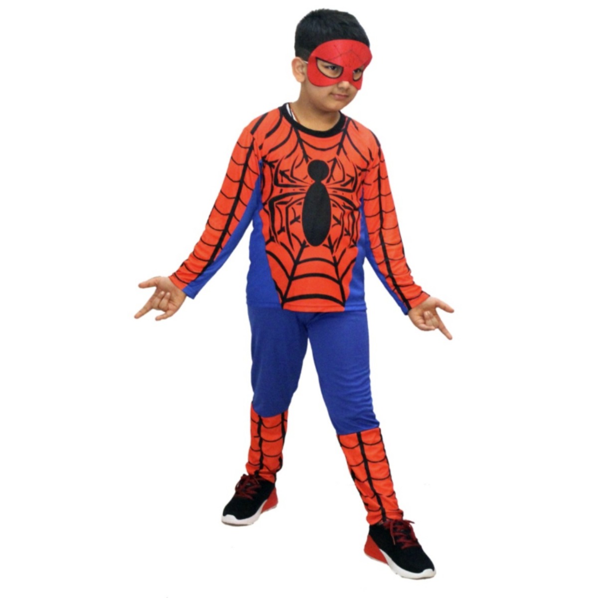 Spiderman Premium fancy dress for kids,Super Hero Costume for Annual function/Theme Party/Competition/Stage Shows/Birthday Party Dress