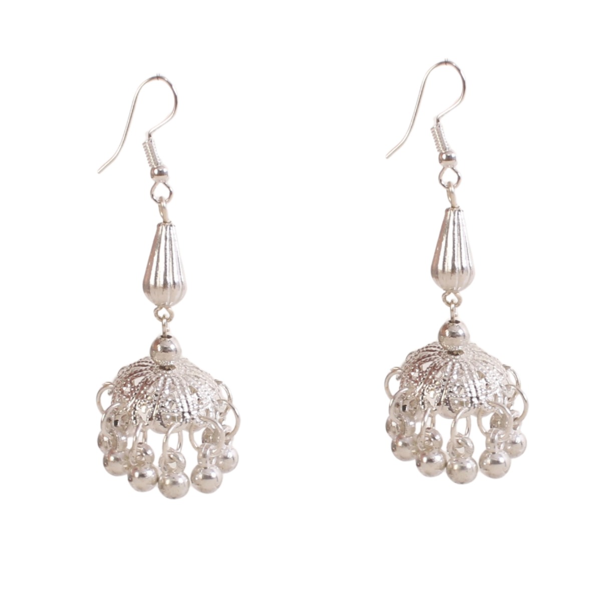 Silver Jhumki Fancy Dress Accessory For Kids