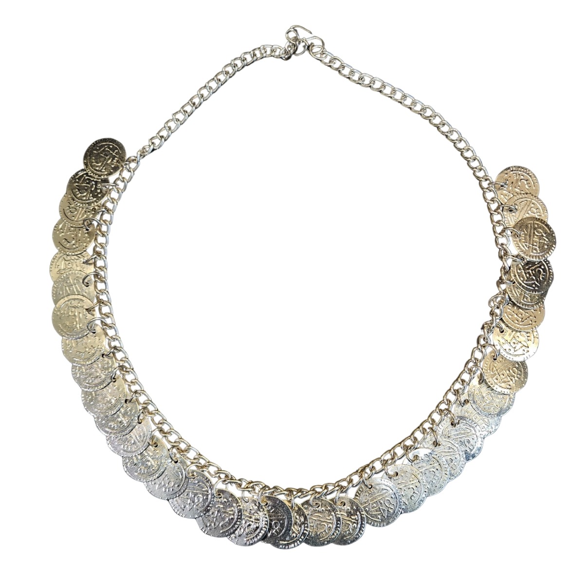 Kids Silver Coin Haar Necklace