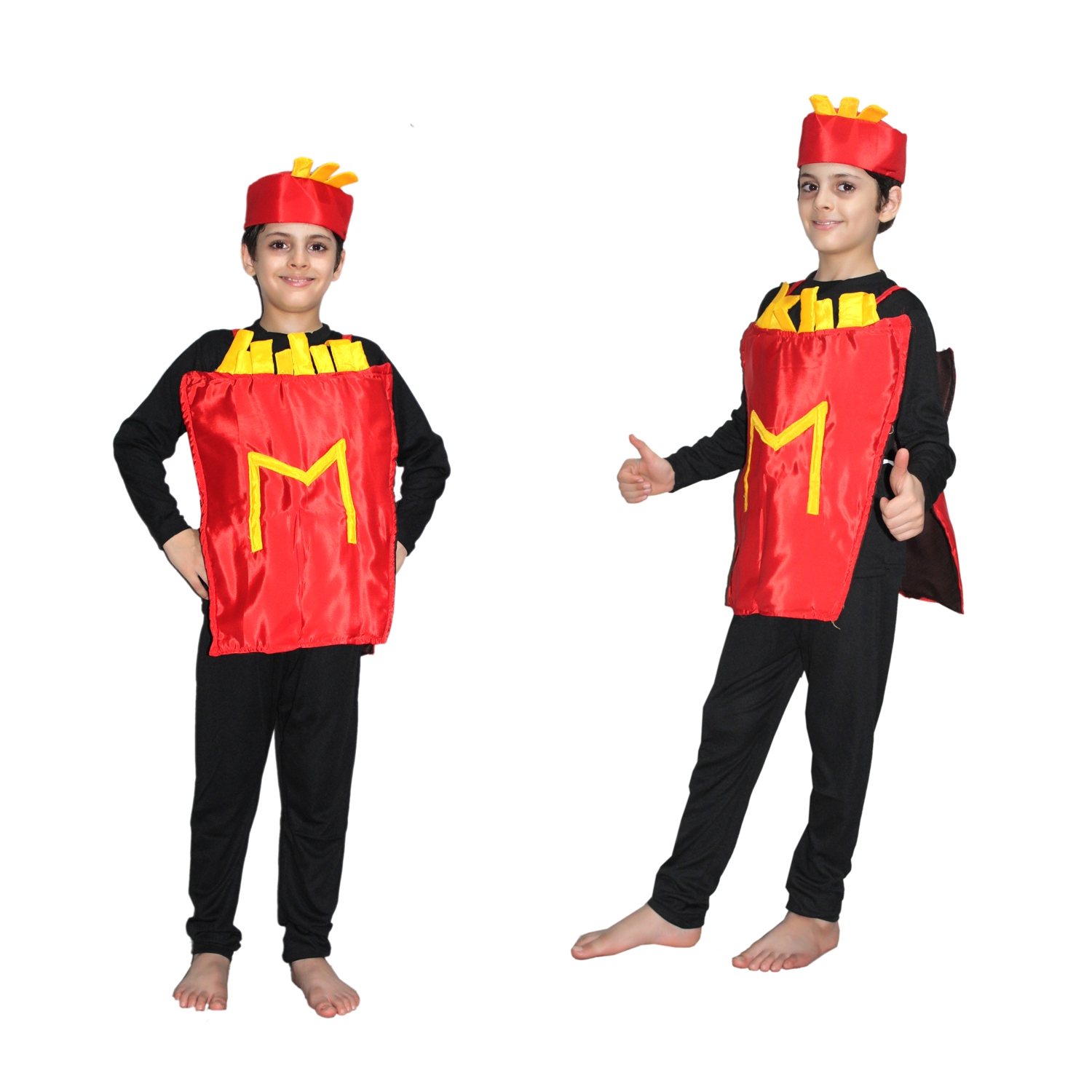 French Fries Snack Cut‑Out Costume for Children