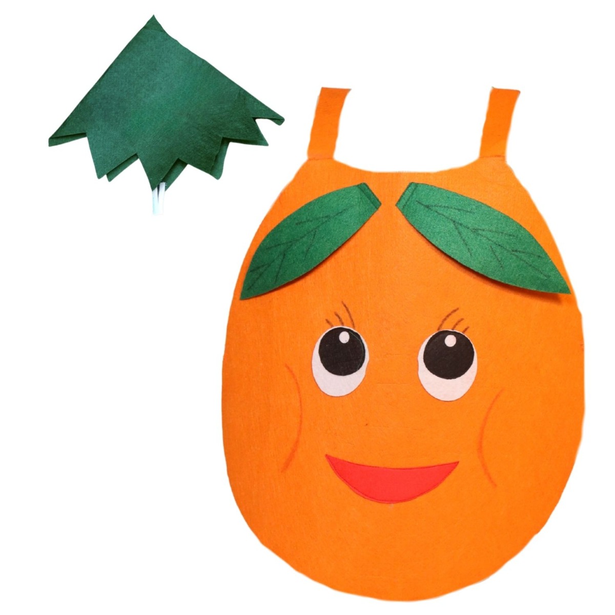 Orange Fruit Cutout with Cap for Kids