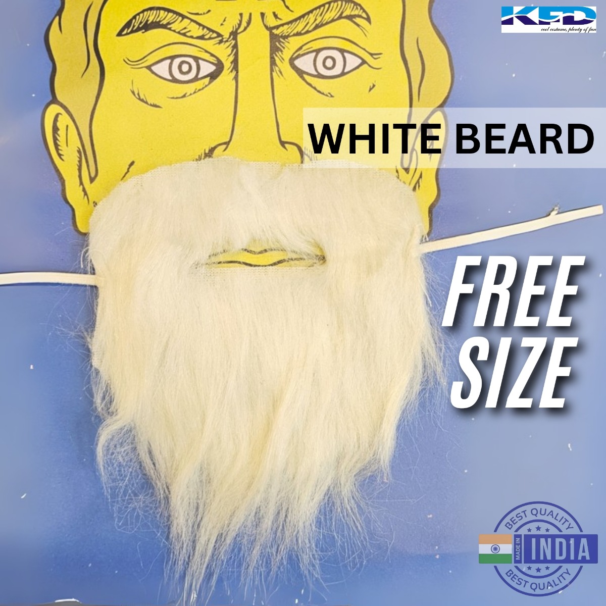 White Beard Fancy Dress Prop for Costumes
