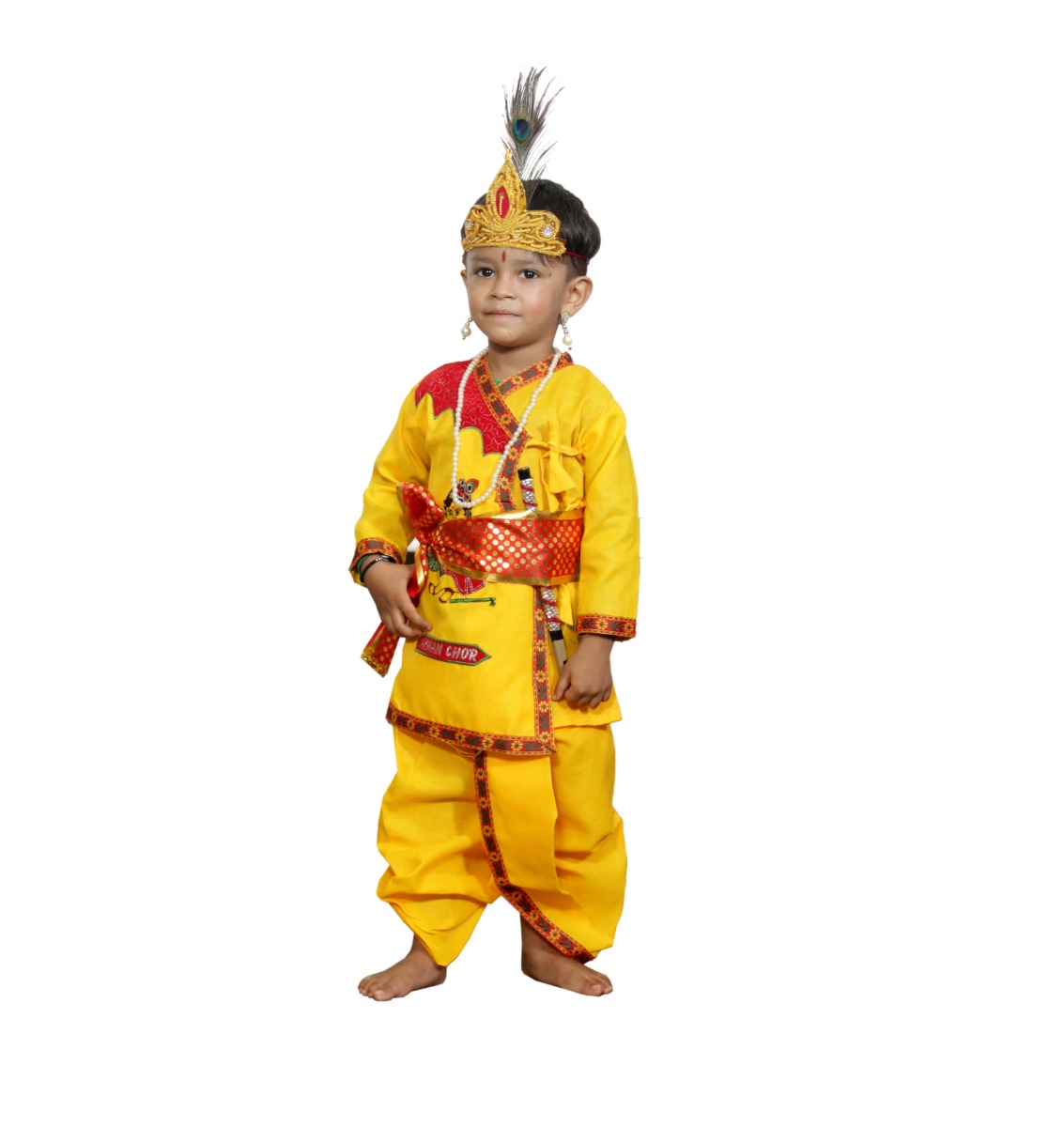 Maakhan Chor Cotton Dress for Kids