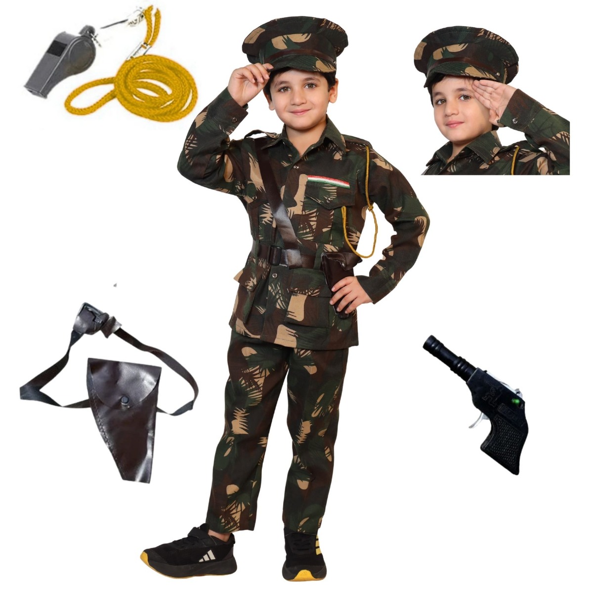 Indian Military National Hero Fancy Dress for Kids