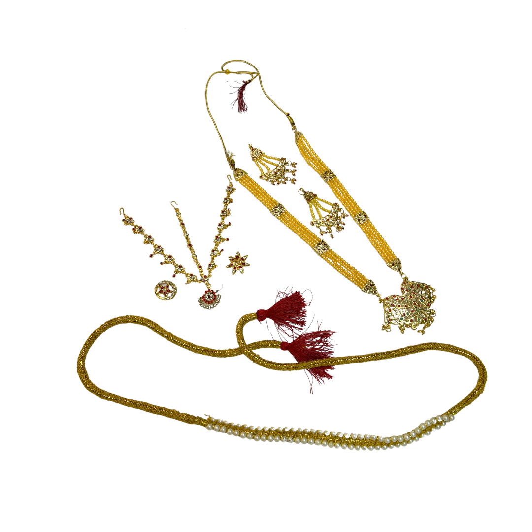 Bharatnatyam Jewellery for Kids Classical Dance Jewellery Set Accessories