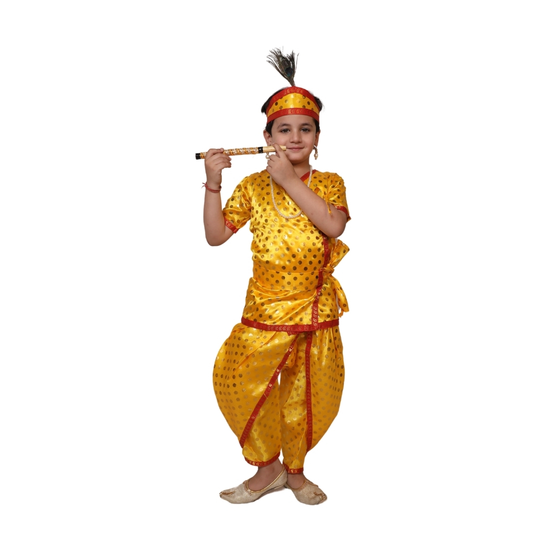 Lord Krishna Fancy Dress Costume for Kids