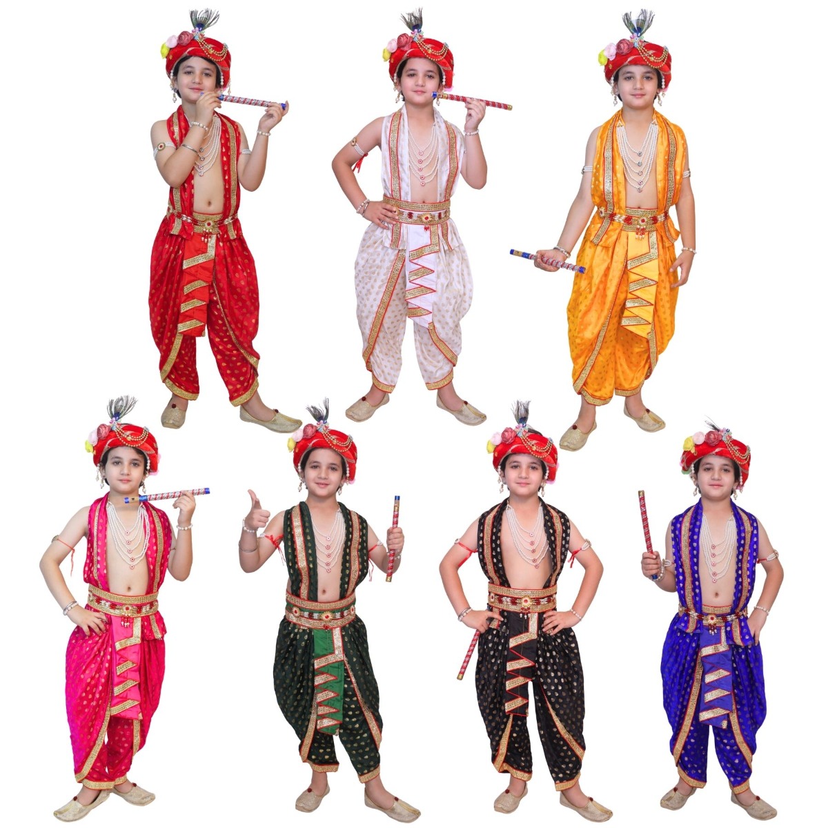 Krishna Costume for Kids | Janmashtami Fancy Dress Outfit