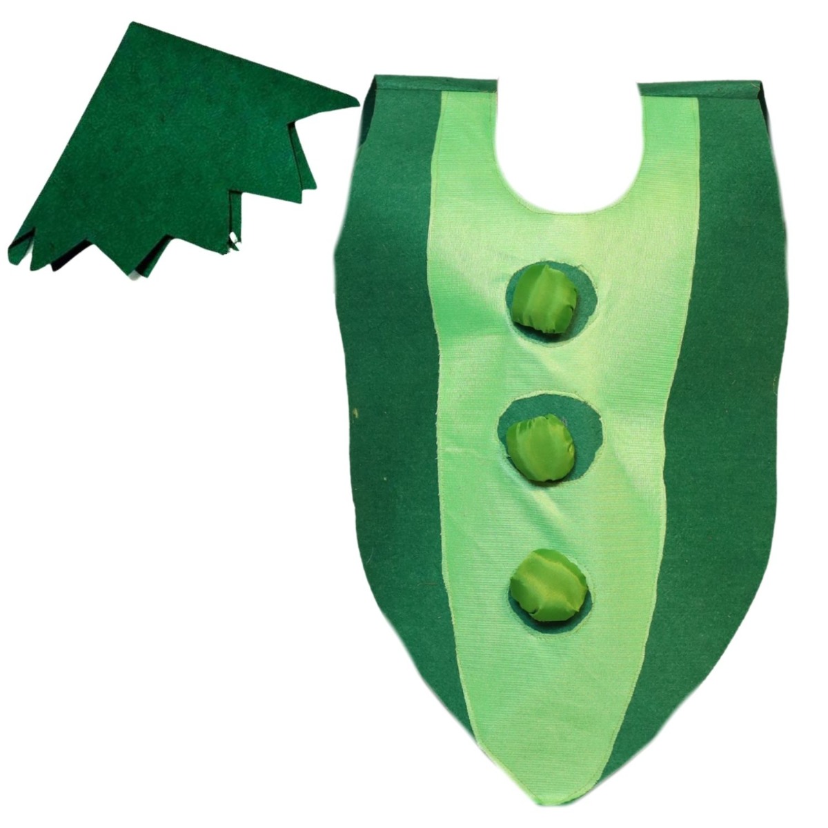 Peas Pod Cutout Costume with Cap