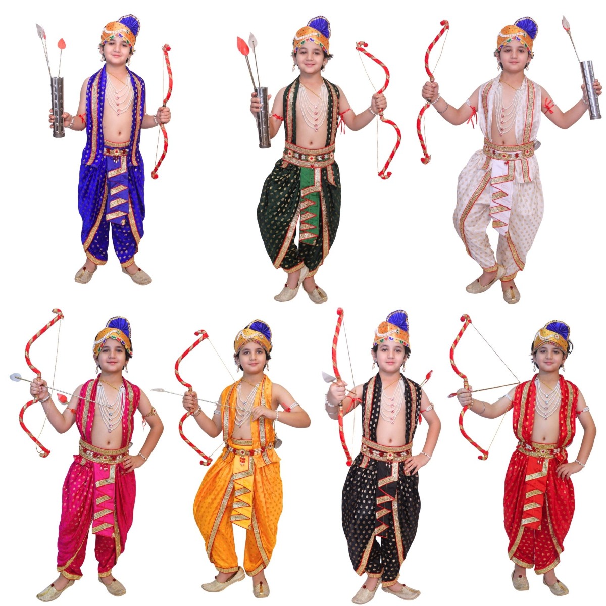 Kids Ram Costume for Boys | Traditional Ram Fancy Dress | Ramayan Theme Fancy Dress for Dussehra, School Functions & Stage Performance