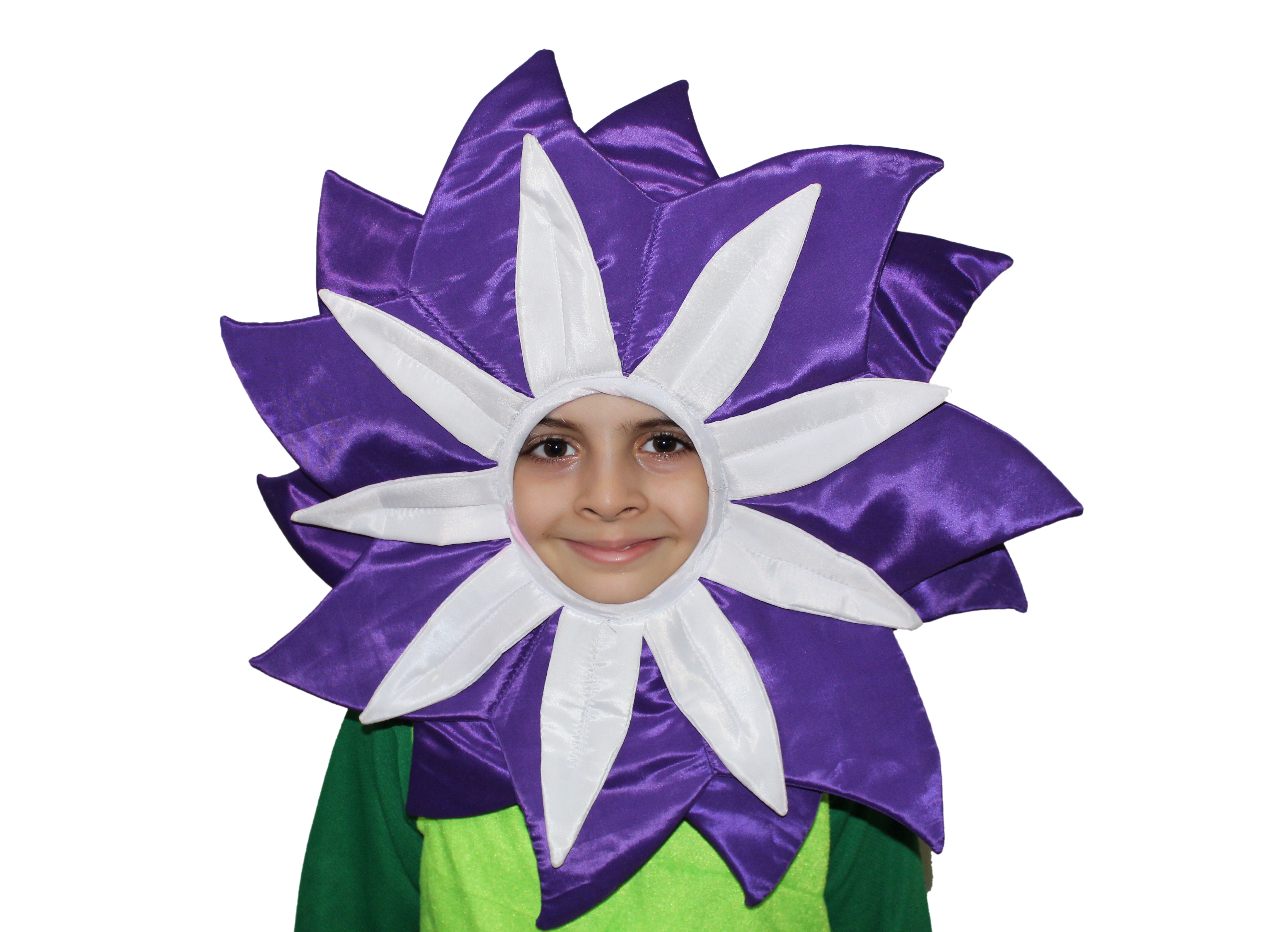 Purple Flower Face Dress