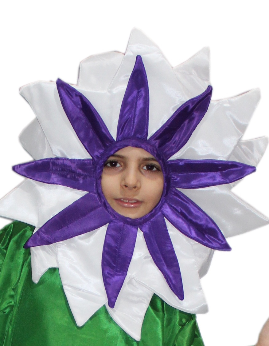 White Flower Face Fancy Dress