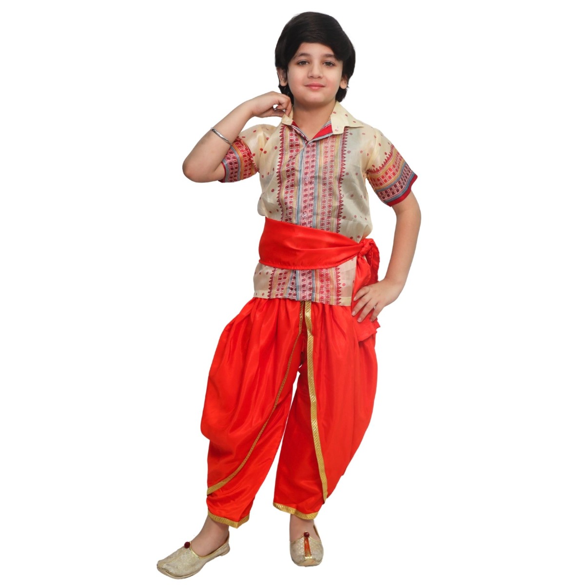 Assamese Bihu Dance Costume for Boys