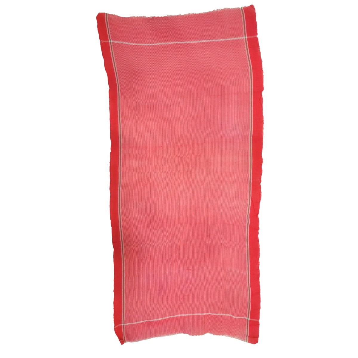 Red & White Stripe Gamcha Traditional Cotton| Lightweight, Breathable Indian Ethnic Wear Accessory