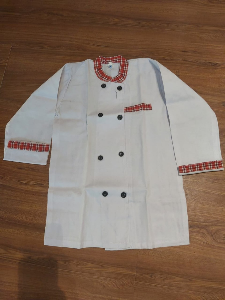 Chef Coat Fancy Dress For Kids,Costume For Annual Function/Theme Party/Competition/Stage Shows Dress