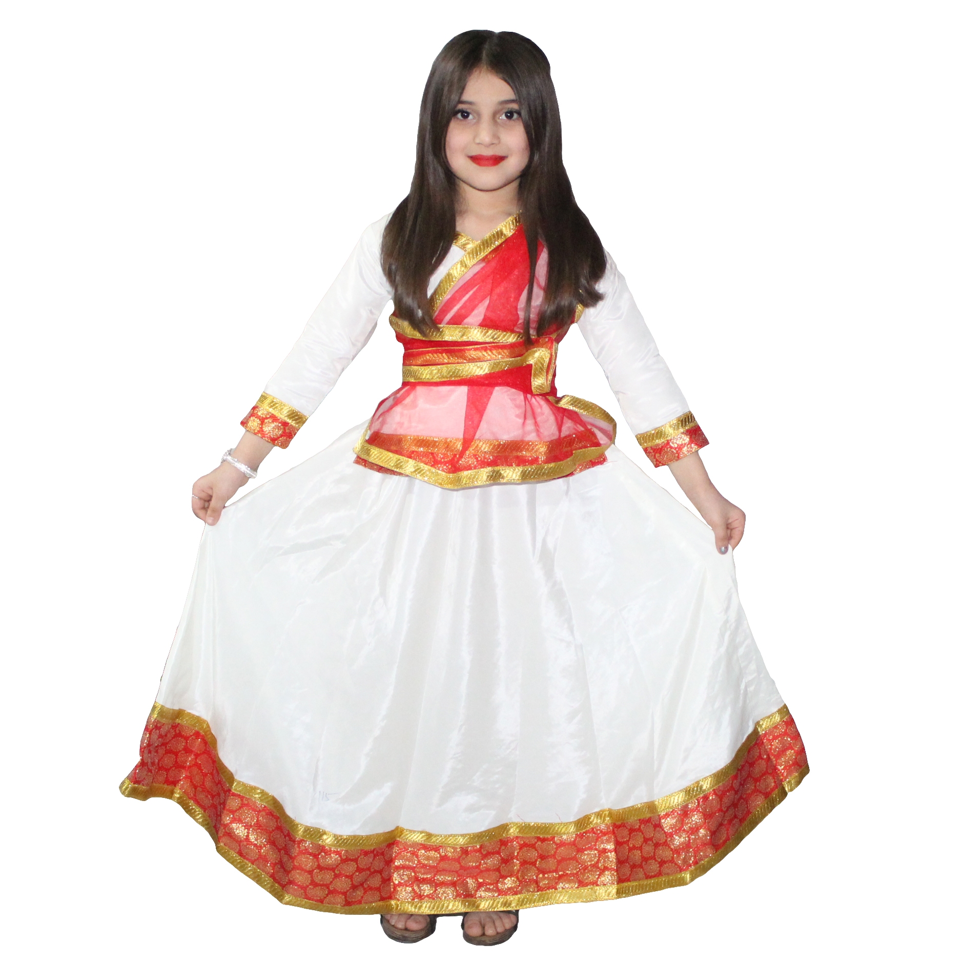 Kathak Classical Dance Lehenga for Girls