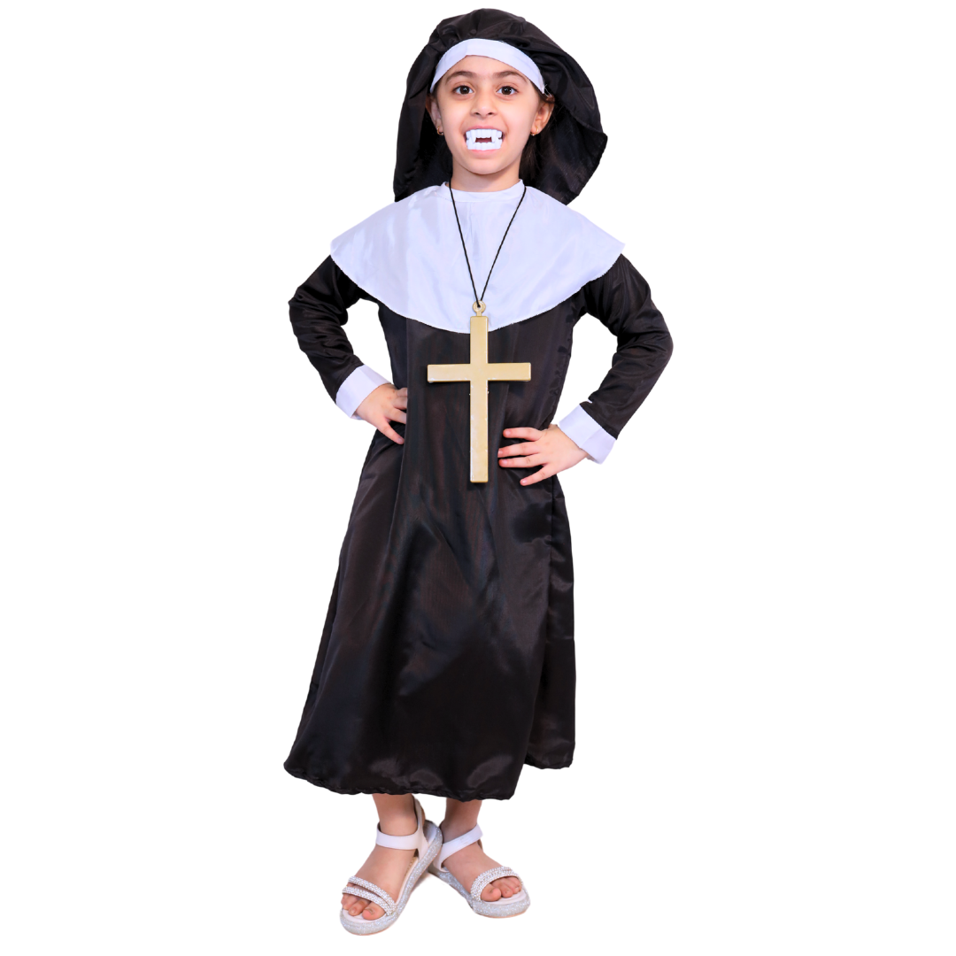 Evil Nun Costume for Halloween Scary Cosplay Outfit Haunted House