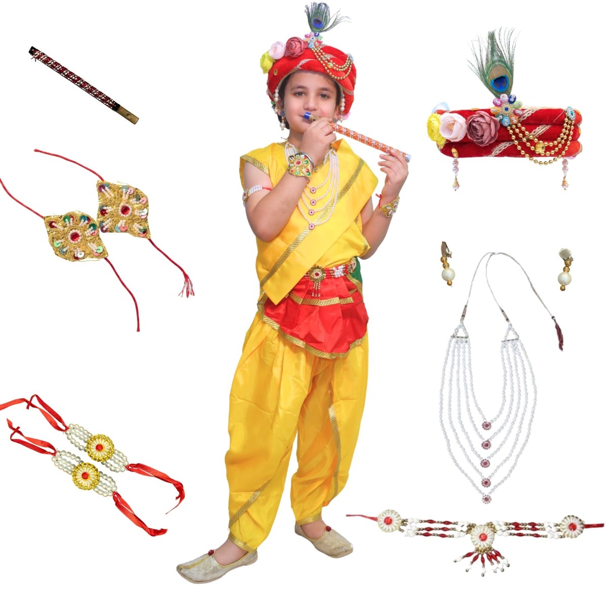 Krishna Costume for Kids | Janmashtami Fancy Dress Outfit