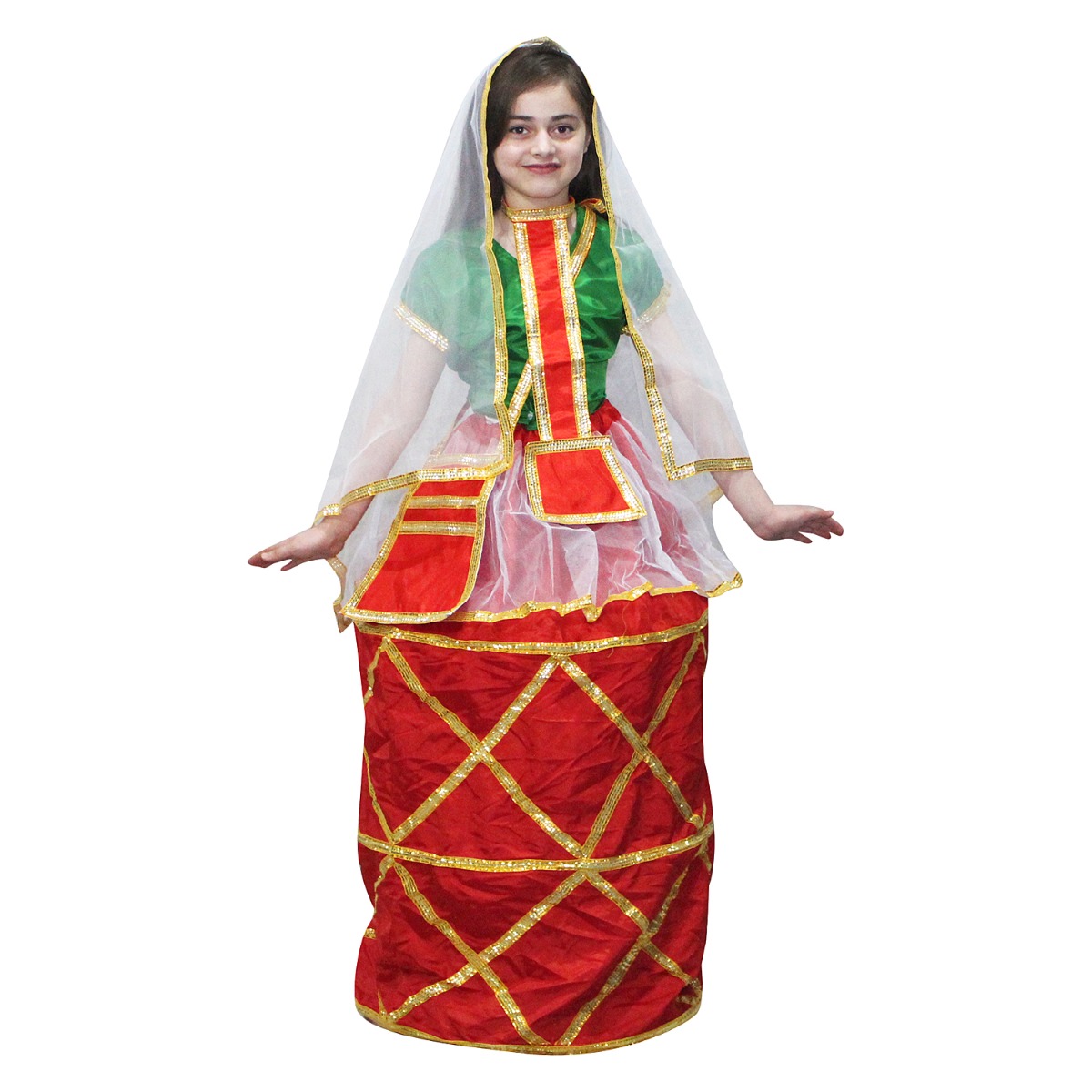 Manipuri Fancy Dress Costume for Girls