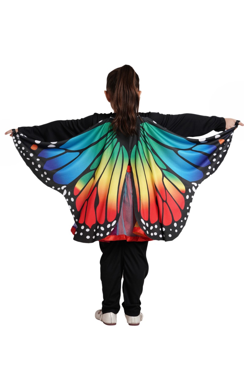 Rainbow Tutu Skirt & Wings Set for Kids