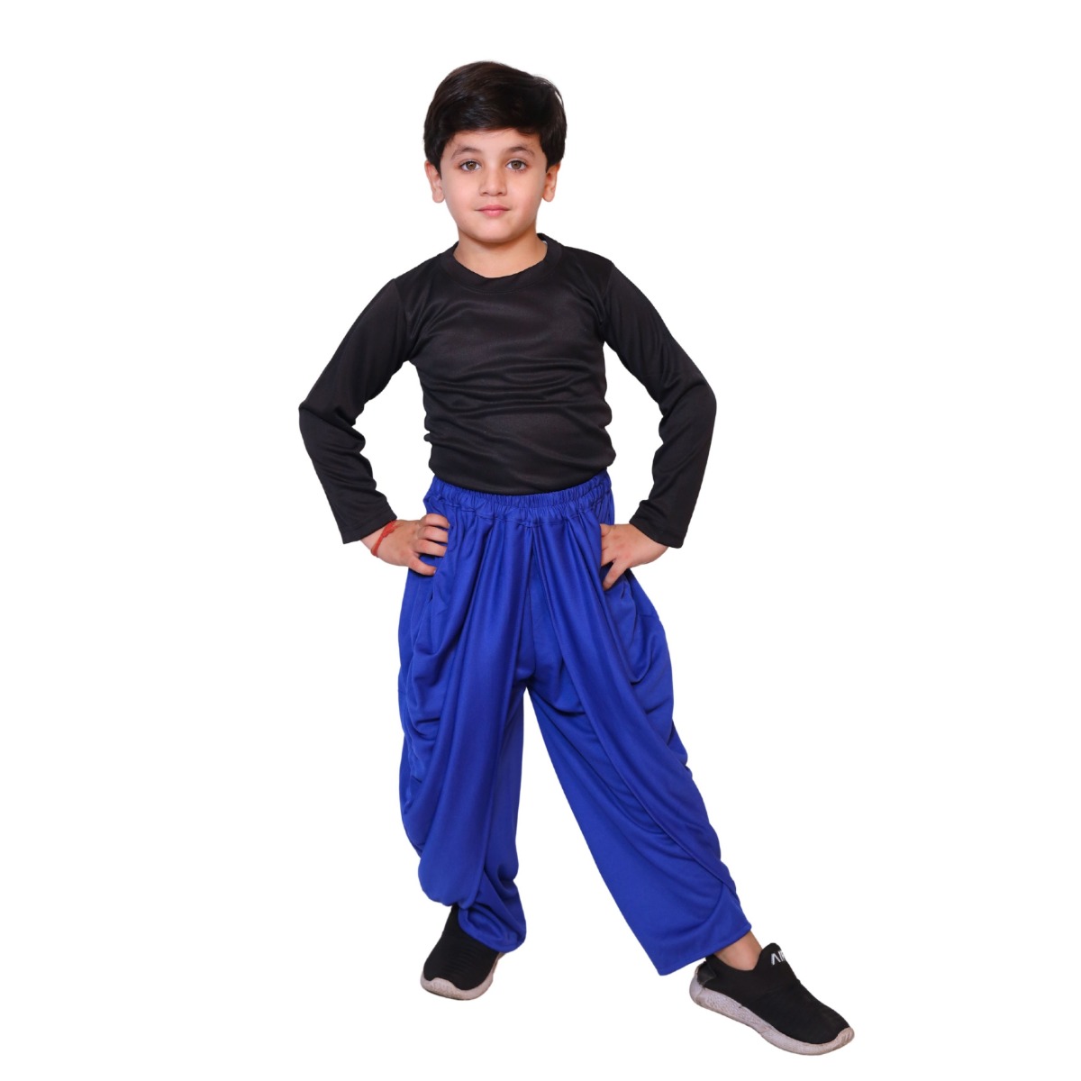 Blue Dhoti Hosry - Indo-Western Costume for Kids