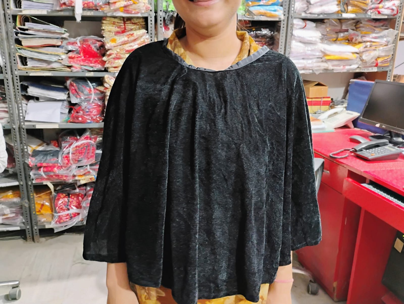 Black Cape Fancy Dress For Kids,Costume For Annual Function/Theme Party/Competition/Stage Shows Dress