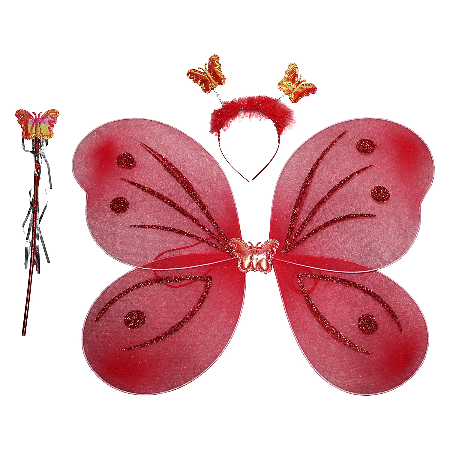 Red Butterfly Wings for Kids