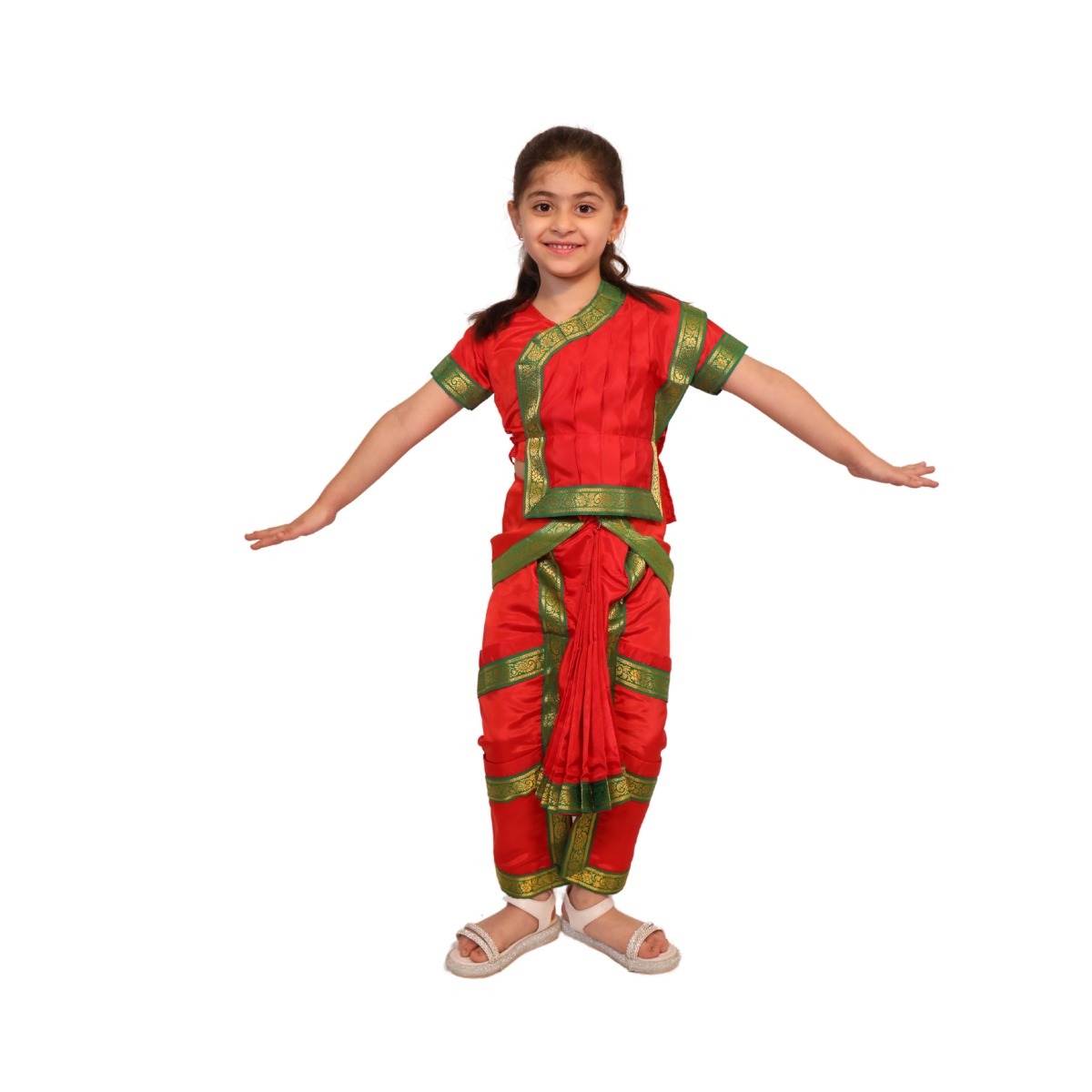 Bharatnatyam Classical Dance Costume for Kids