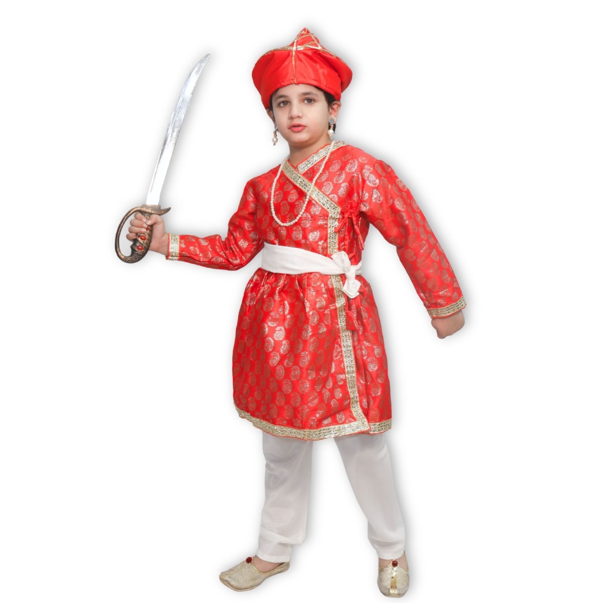 Baji Rao Maratha King Peshwar Costume for School Annual function/Theme Party/Competition/Stage Shows/Birthday Party Dress