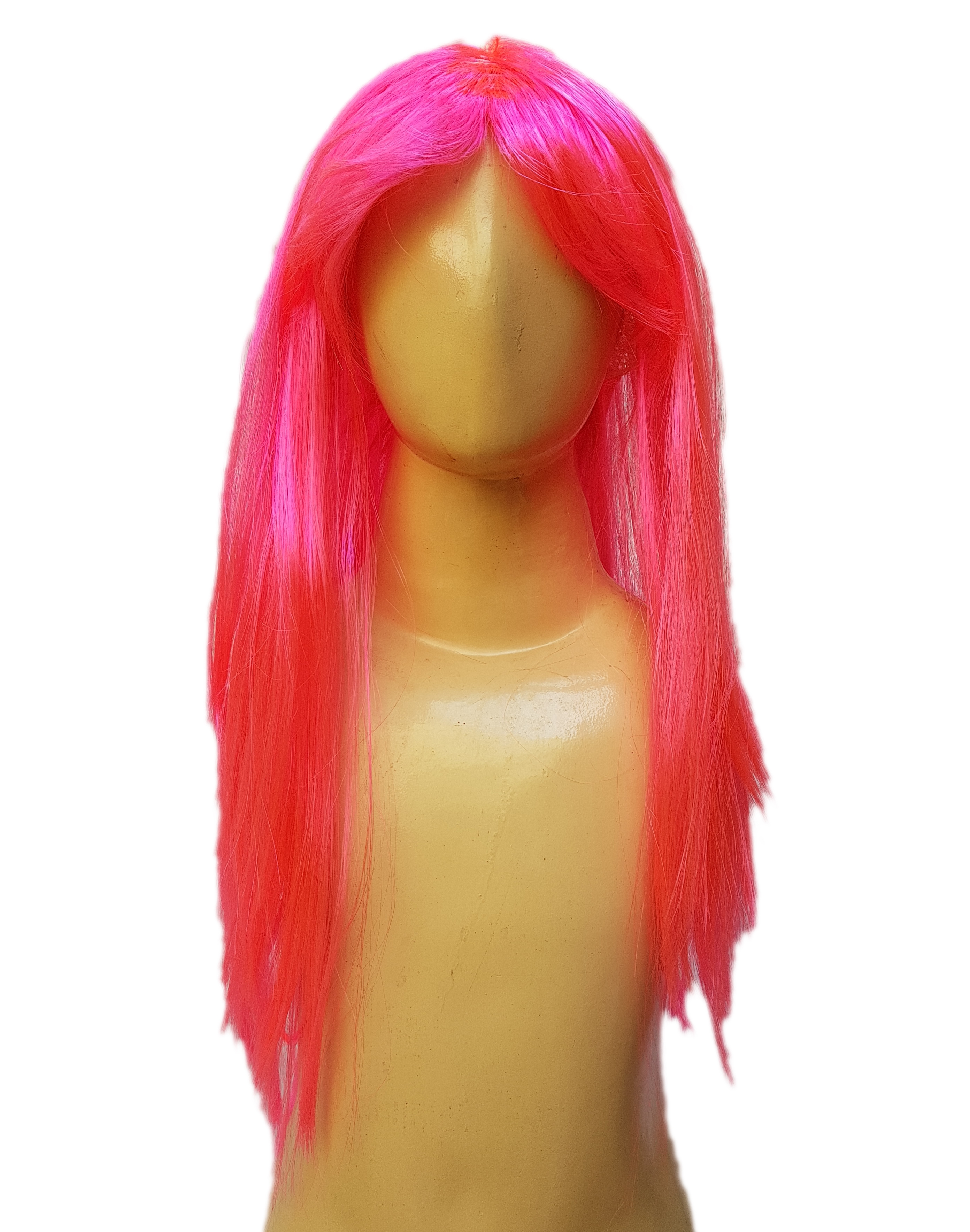 Ladies Pink Straight Hair Wig