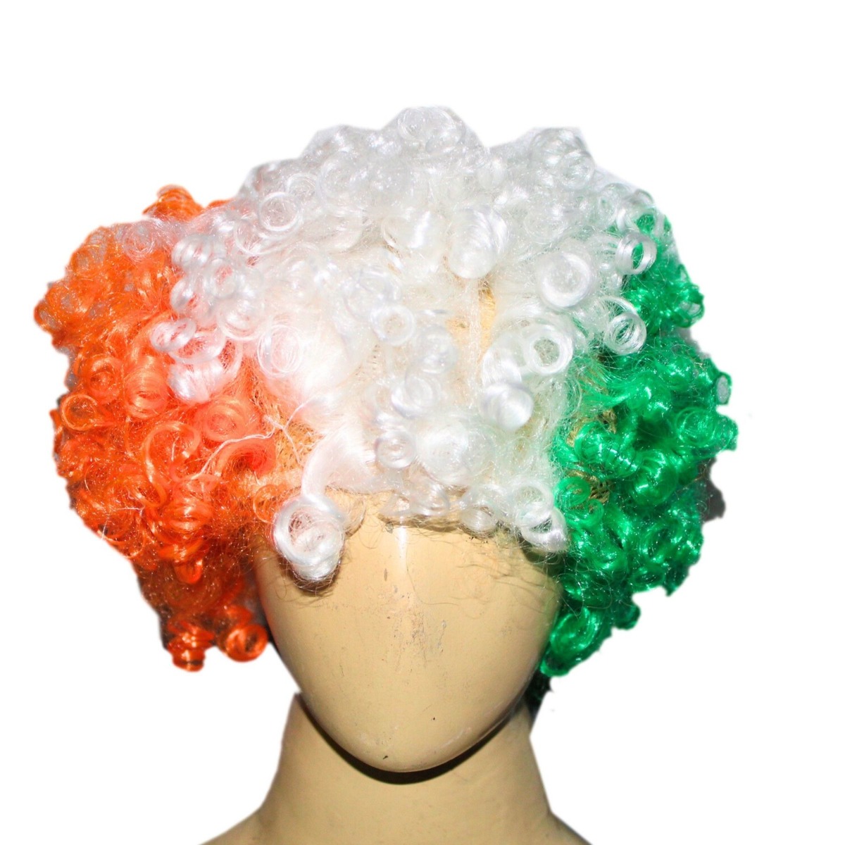 Tri Color Color Wig Tricolor Festival Wig for National Events | Patriotic Kids Costume ...