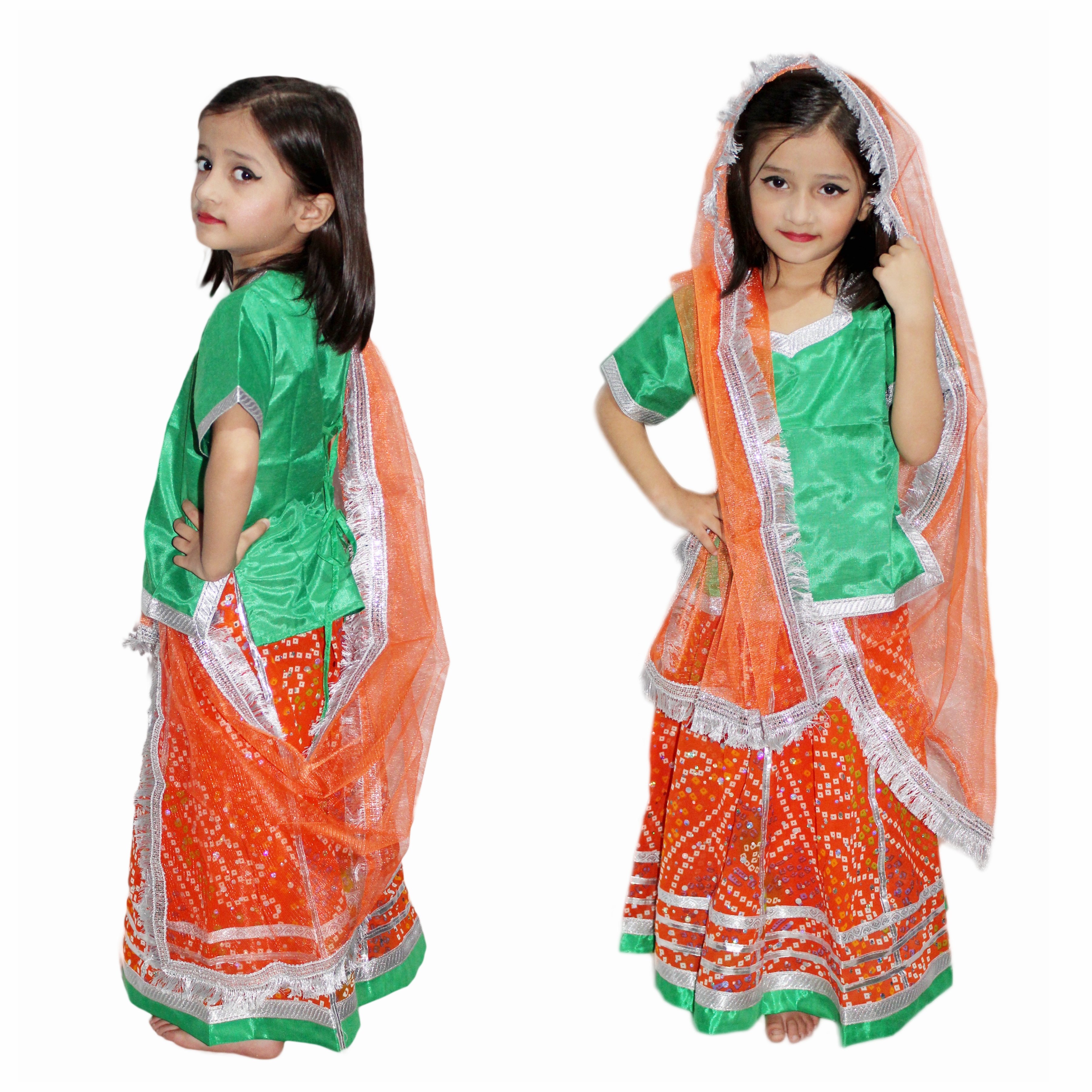 Radha Rajasthani Lehenga Fancy Dress for Kids