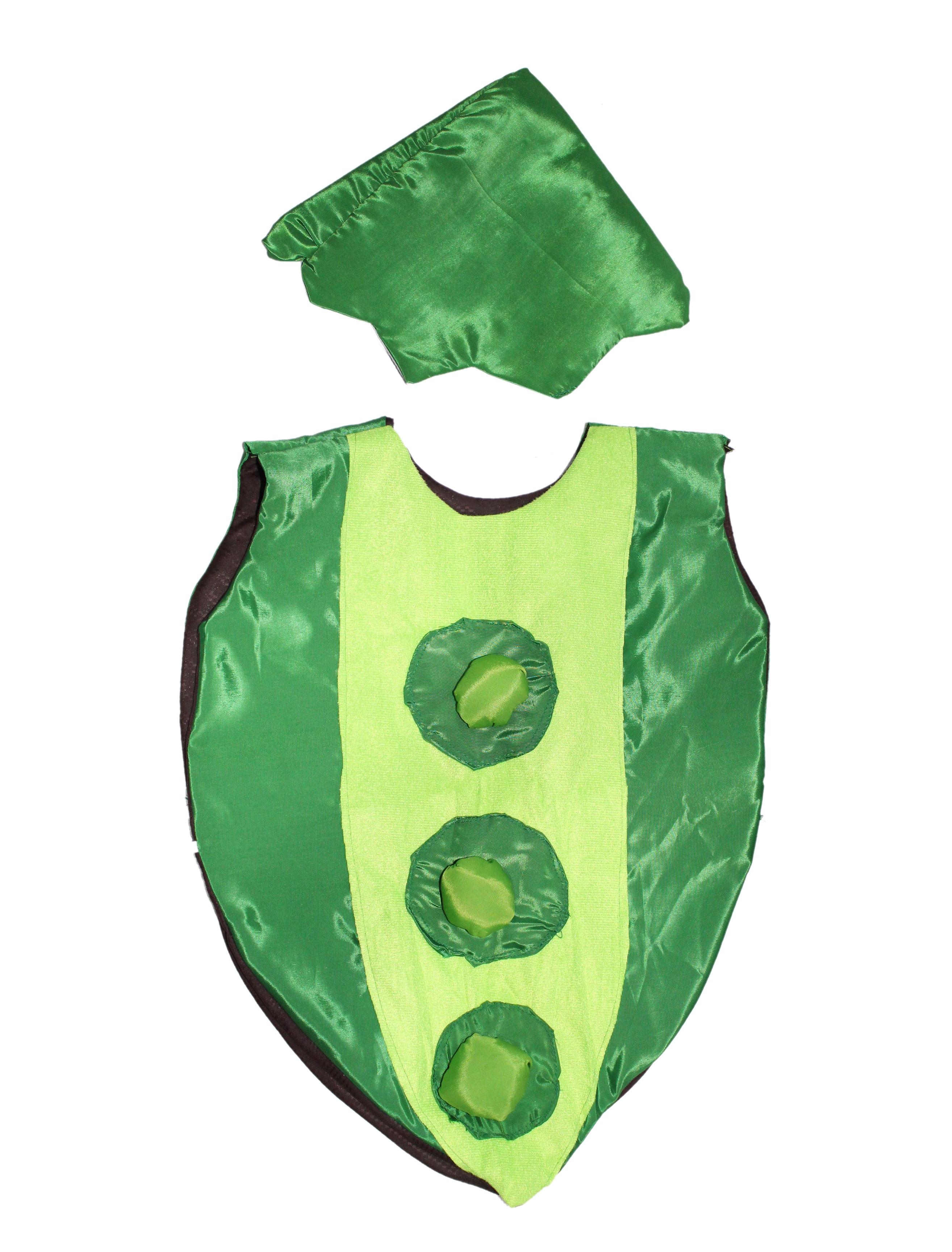 Peas Pod Cutout Costume with Cap