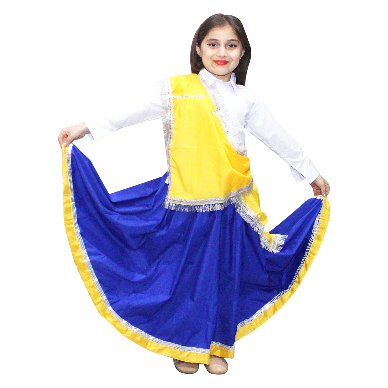 Haryanvi Girl Traditional Fancy Dress Costume for Kids