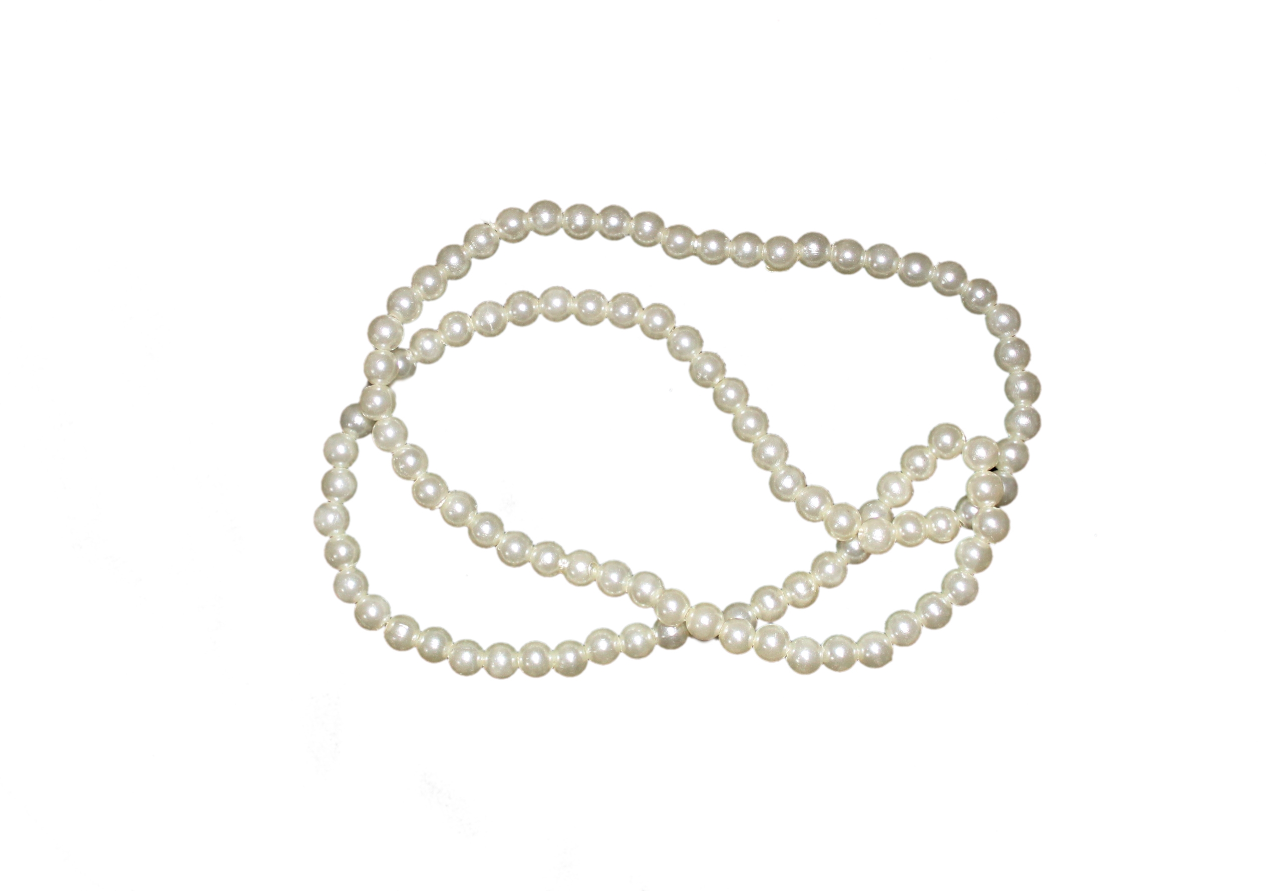 Pearl Moti Mala - White Color