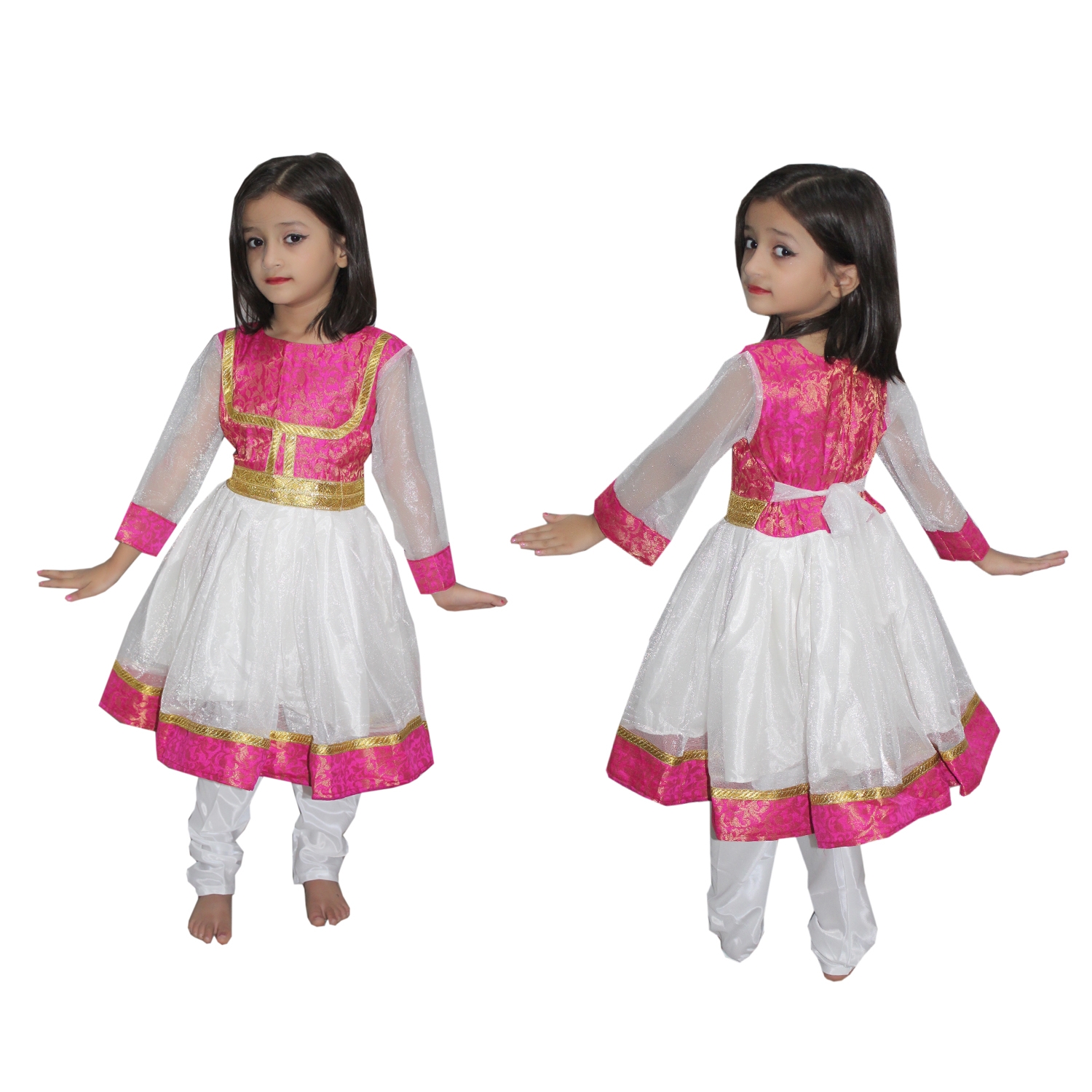 Anarkali Classical Dance Costume for Kids