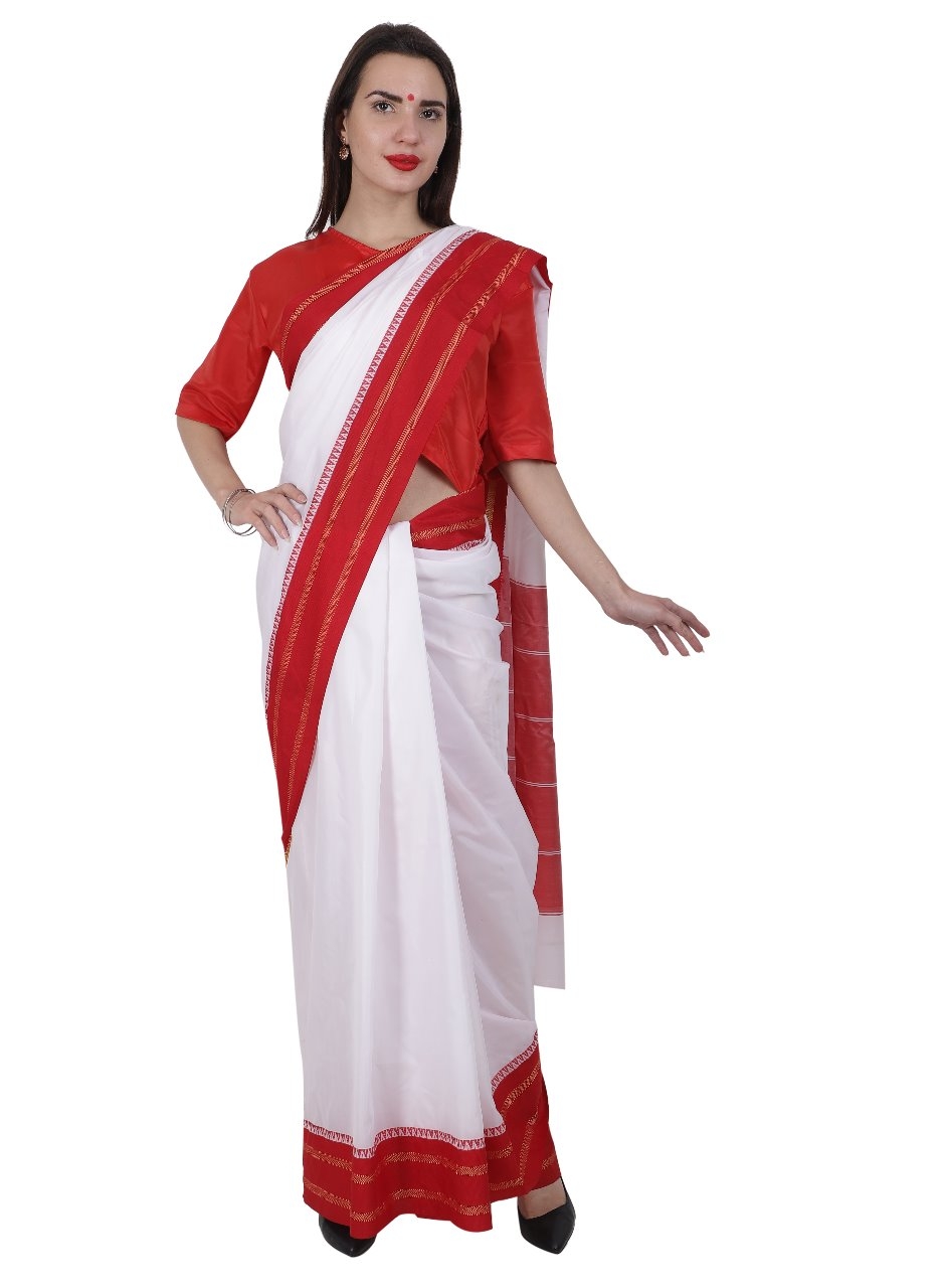 White Saree - Free Size