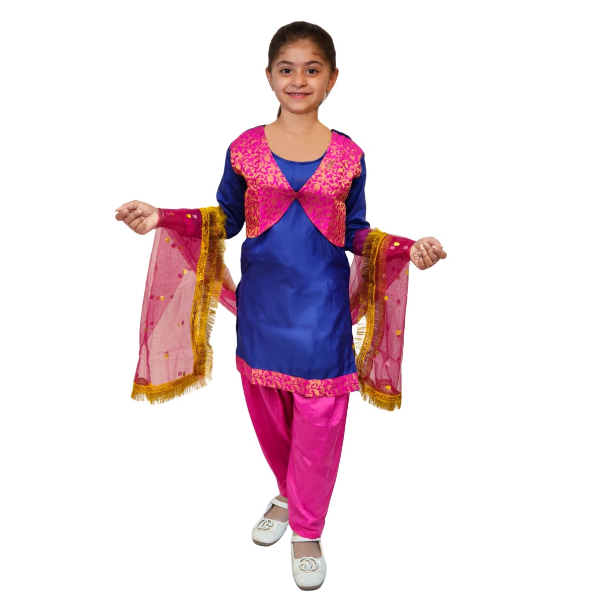 Punjabi Girl Ethnic Costume for Dance Performance & Parties