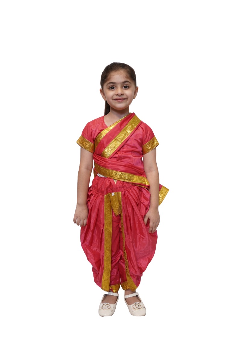 Marathi Girl Mazanta Indian Traditional Wear Costume