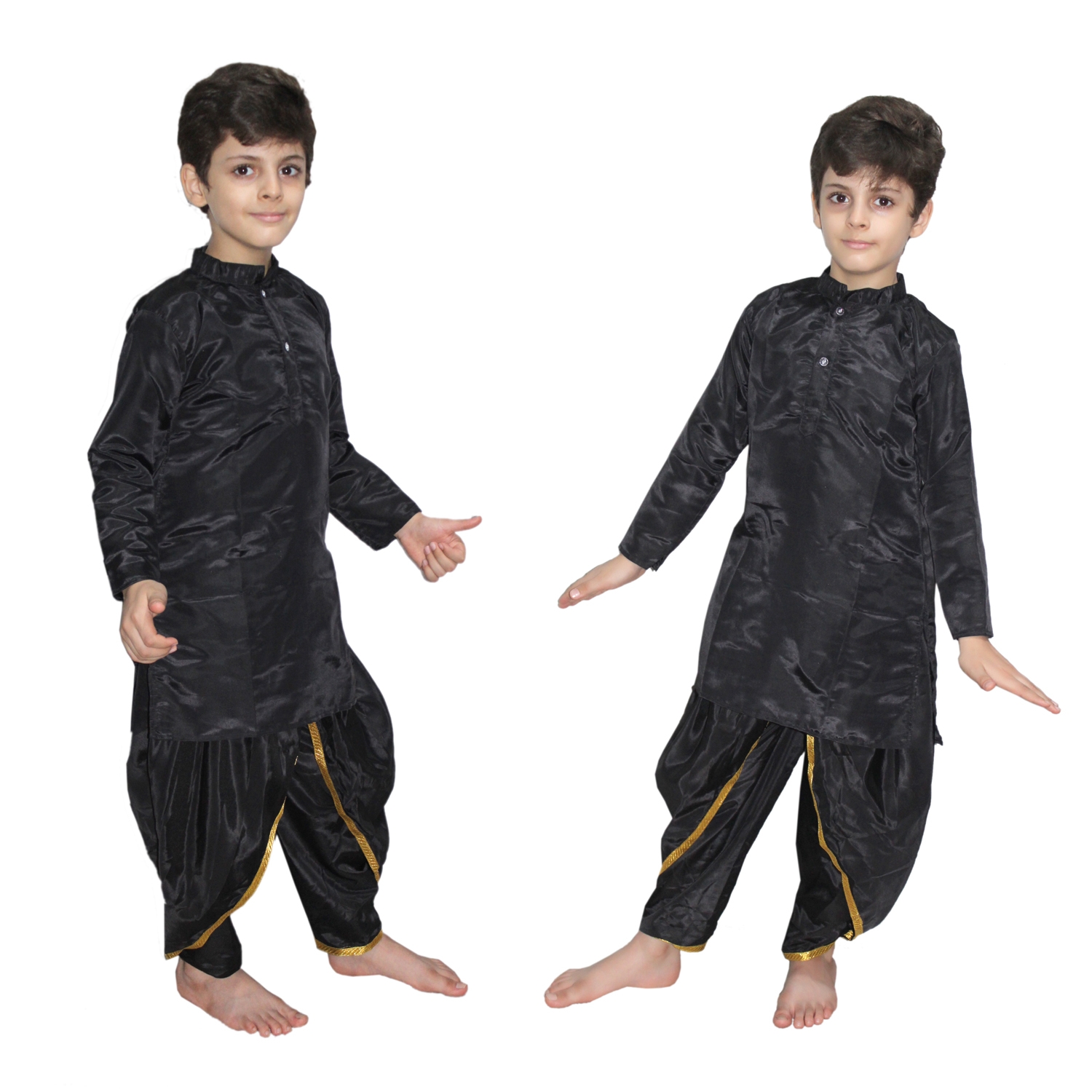 Black Dhoti Kurta for Kids