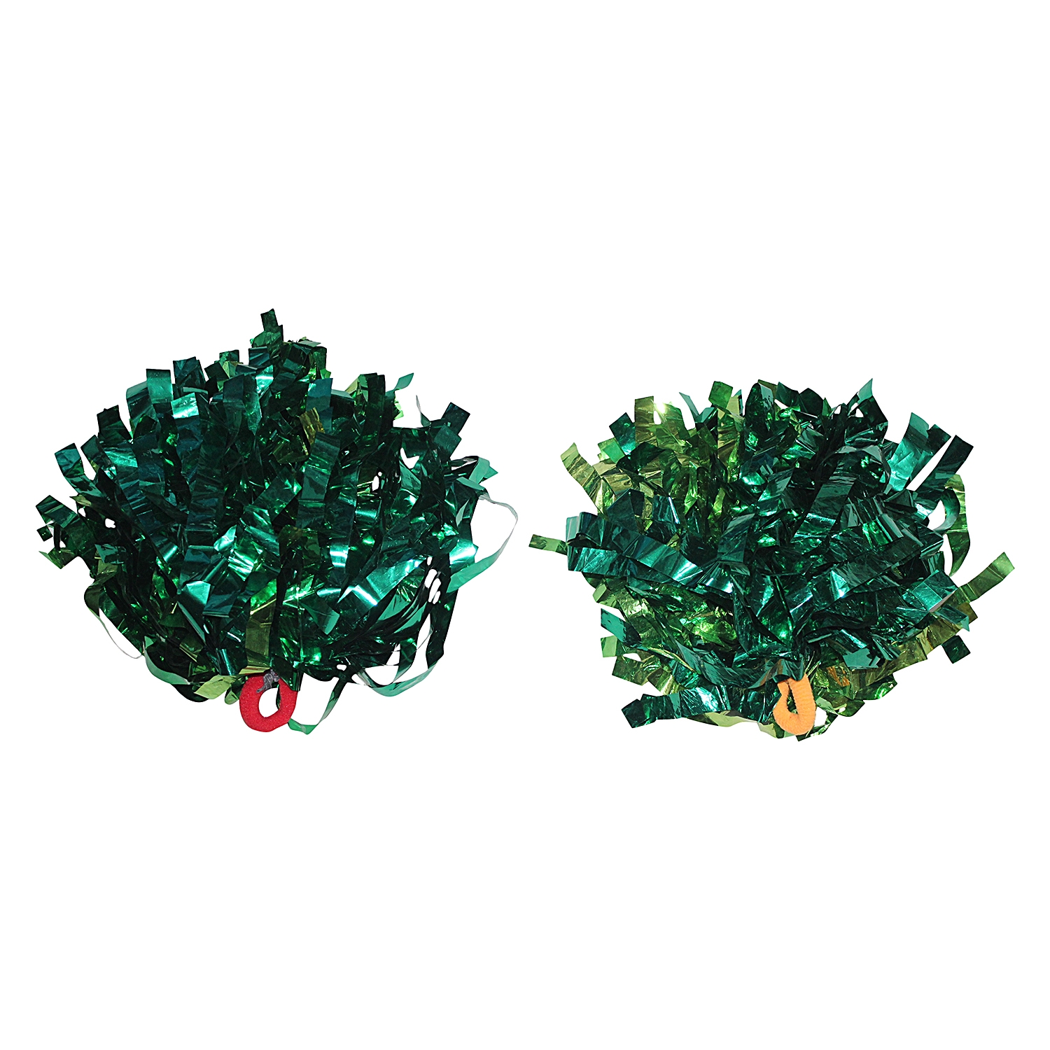 Green Pompom Pair for Cheerleading and Dance