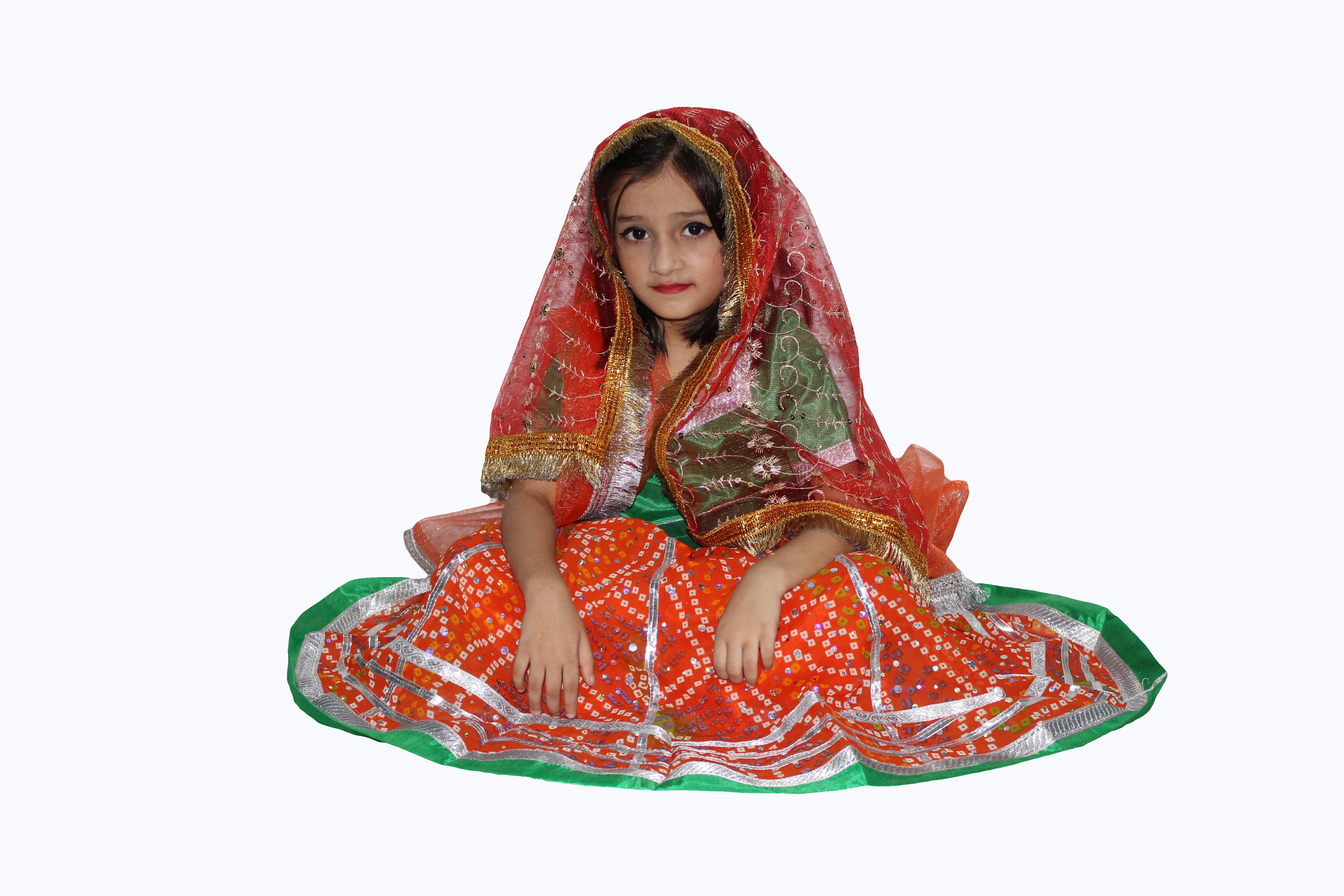 Traditional Mata Ki Chunni for Kanya Pujan