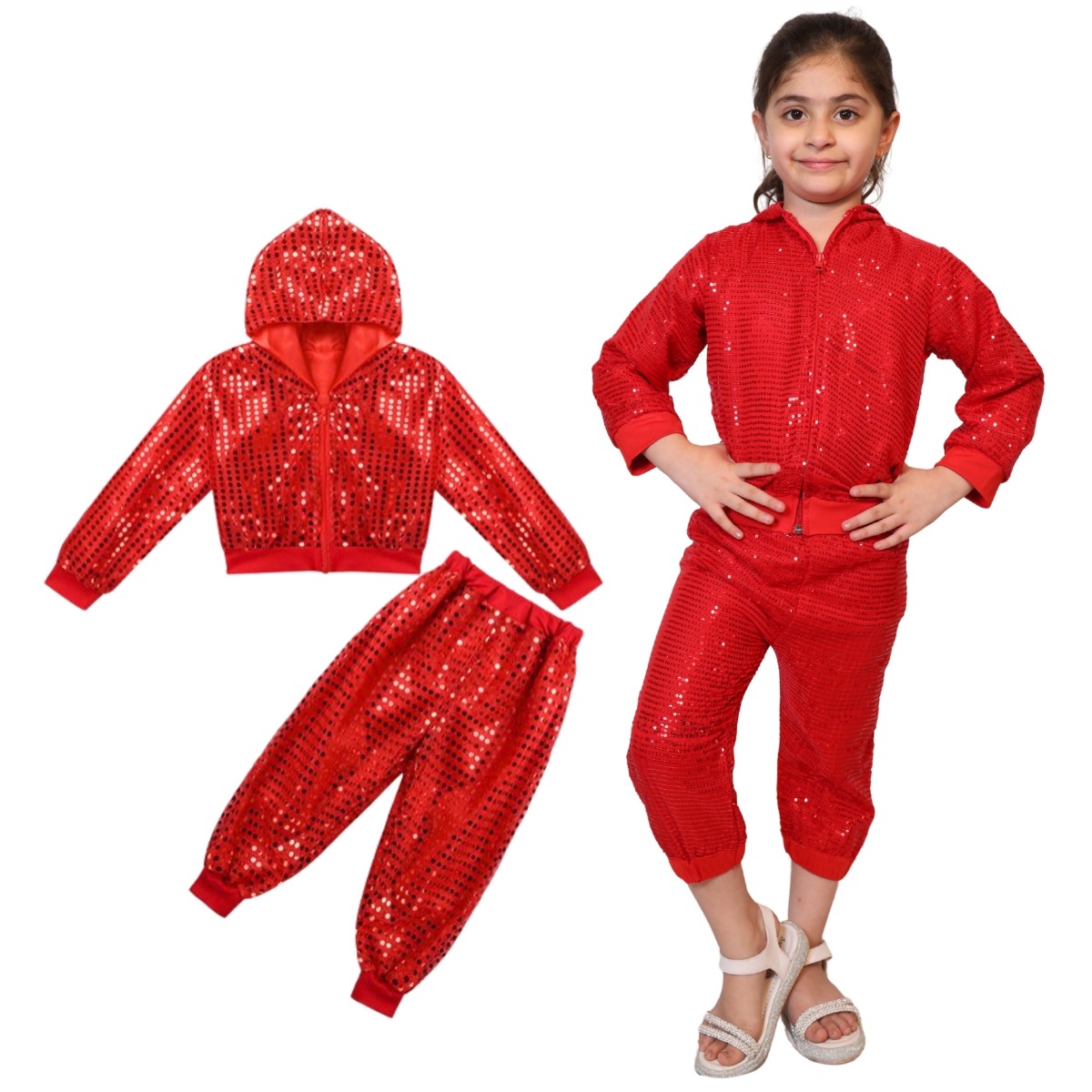 Hoodie Tracksuit Stylish Western Costume for Kids