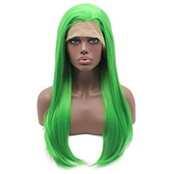 Ladies Styler Hair Wig Parrot Green Color