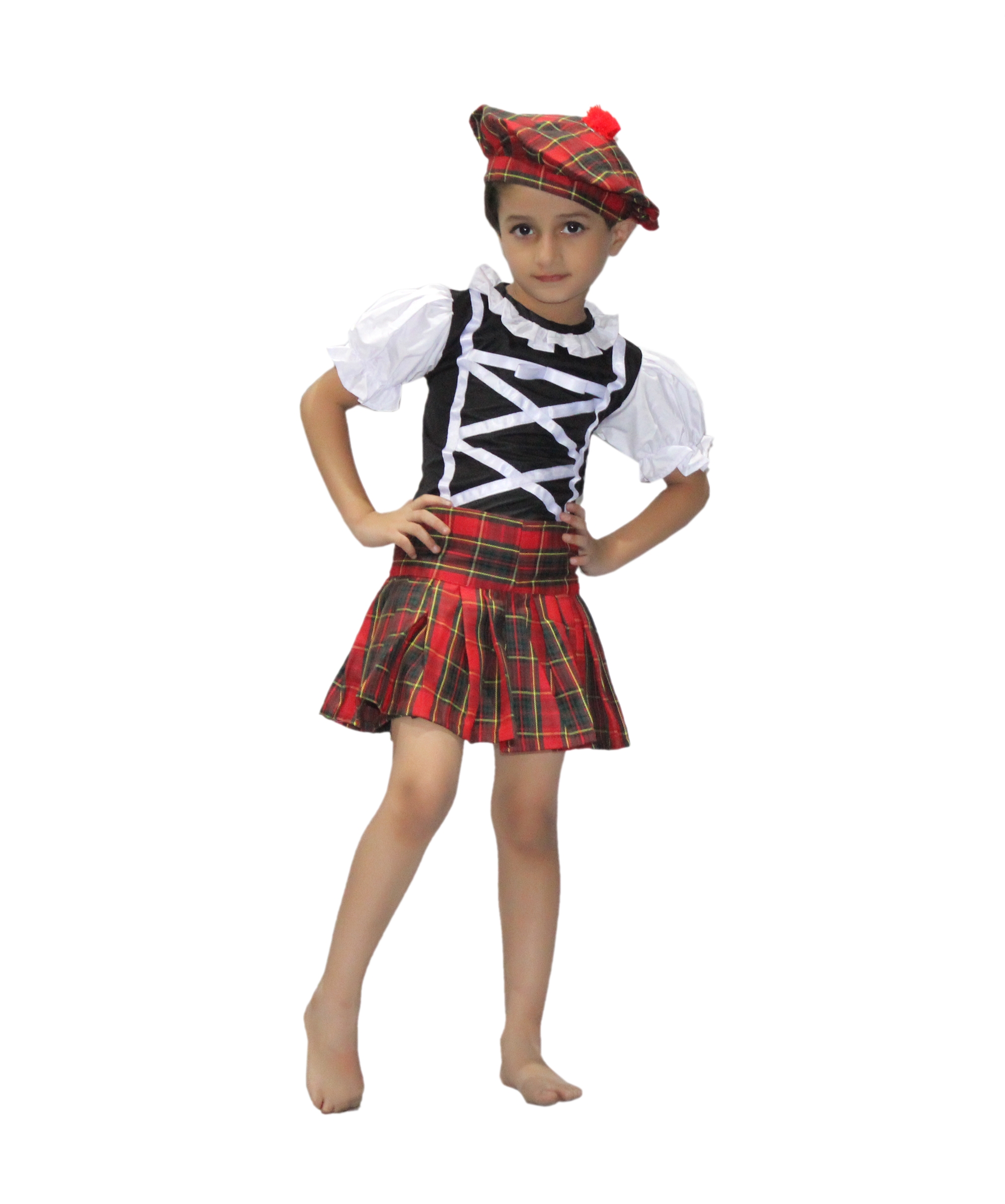 Traditional Scottish Highland Dress for Girls
