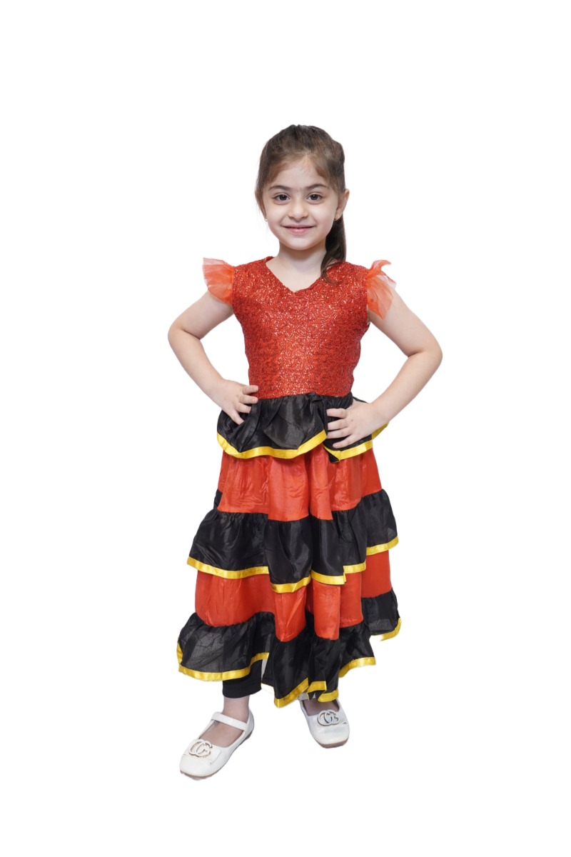 Little Senorita Spanish Dance Dress for Girls
