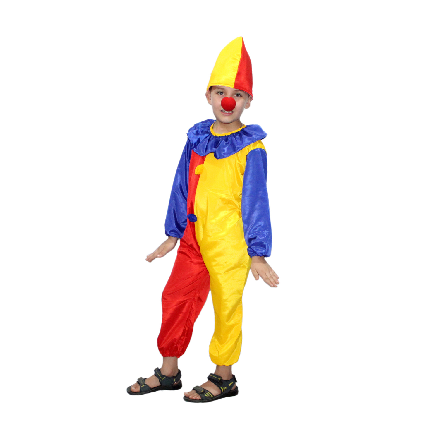 Multicolor Joker Fancy Dress for Kids