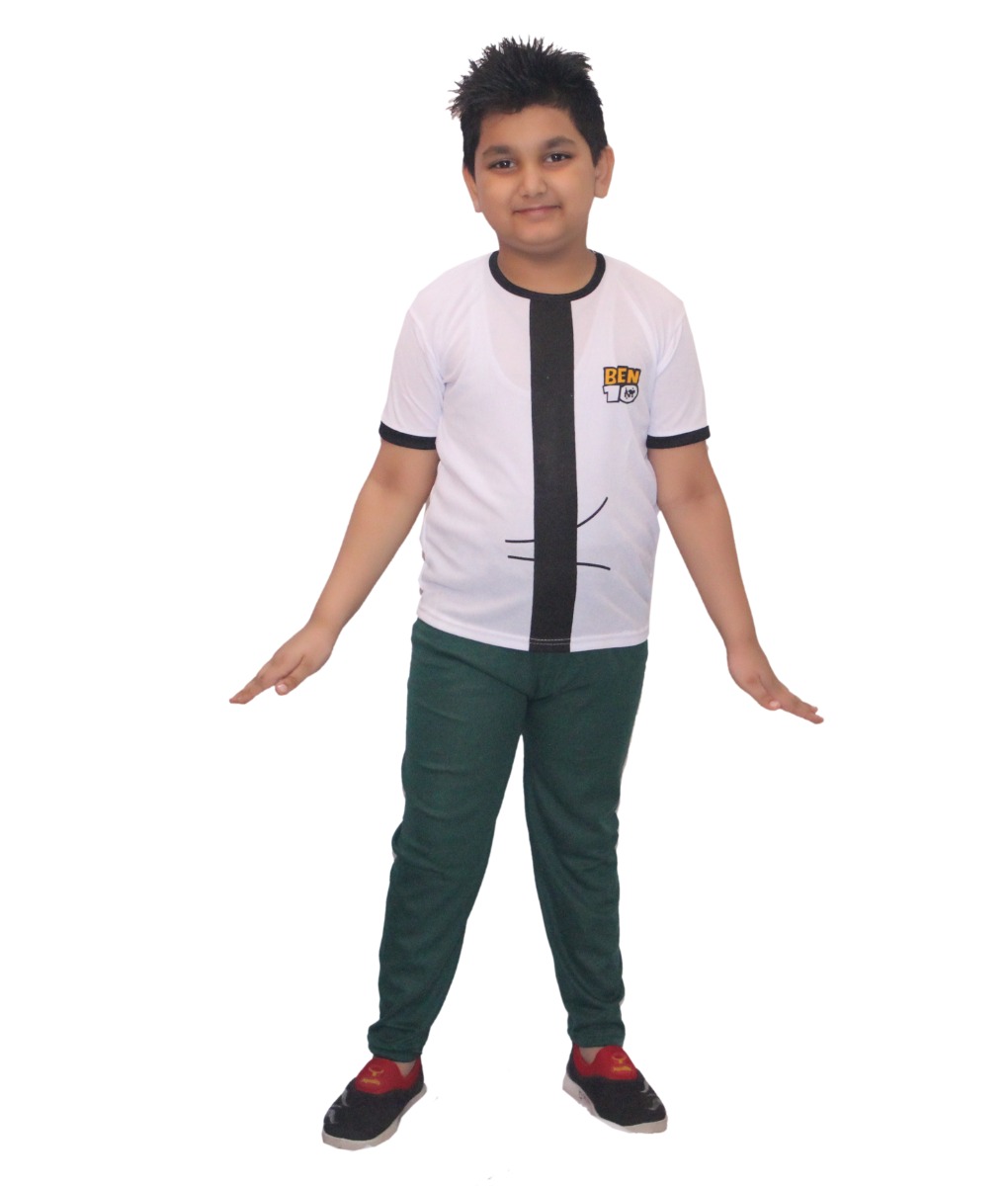 Ben 10 White Fancy Dress for Kids