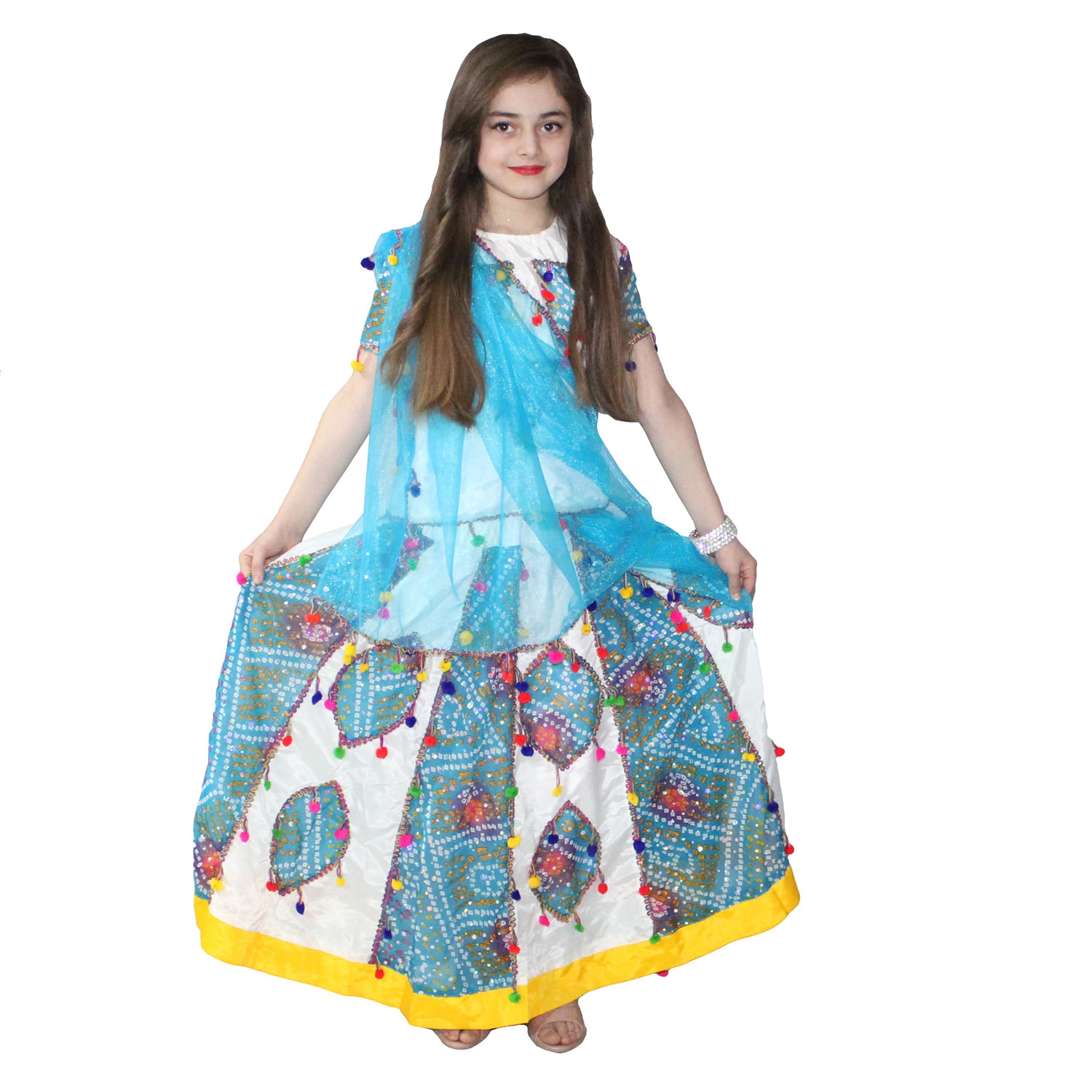 Gujarati Folk Dance Costume for Girls Traditional Garba